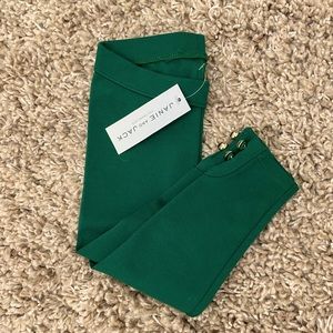 Janie and Jack Green Leggings NWT